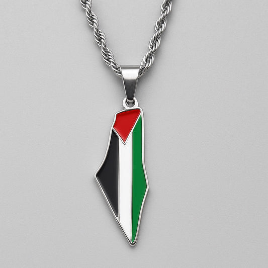 Falastin Map Necklace